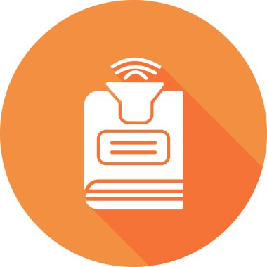 ses kitabı simgesi, vektör illüstrasyonu