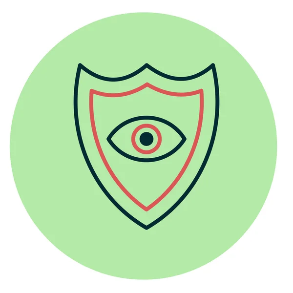 Eye Shield Icon Vector Illustration — Stock Vector