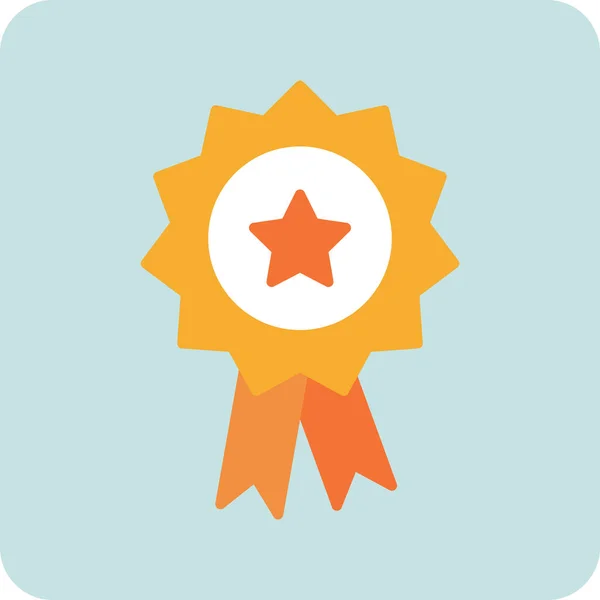 Award Web Icon Simple Illustration Badge — Stock Vector