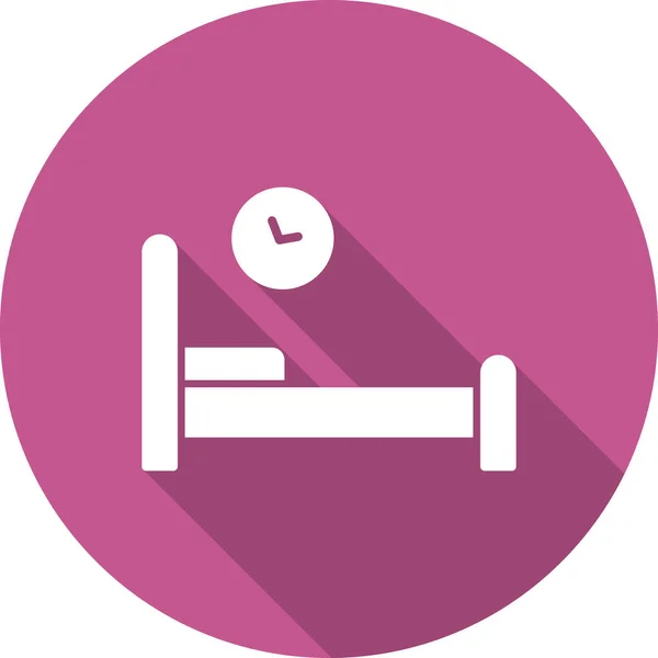 Bed Pictogram Vector Illustratie — Stockvector