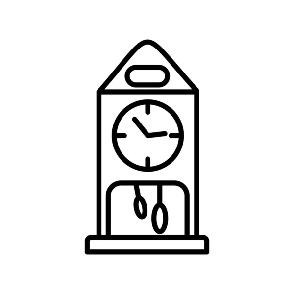 Reloj Icono Vector Ilustración — Vector de stock