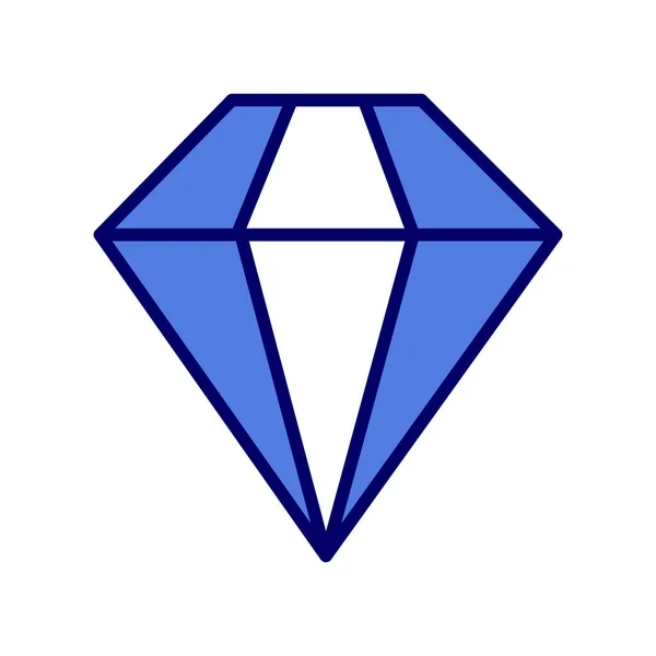 Vektorillustration Des Diamanten Symbols — Stockvektor