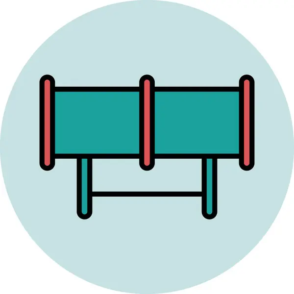 Vector Illustration Tunnel Icon — Stok Vektör