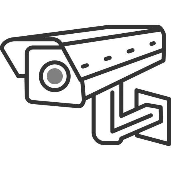 Cctv Kamera Med Videostyrenhet Och Vektorillustration Övervakningspanelen — Stock vektor