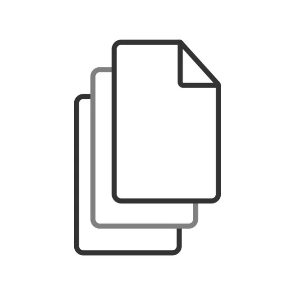 Icono Del Documento Ilustración Estilo Diseño Plano — Vector de stock