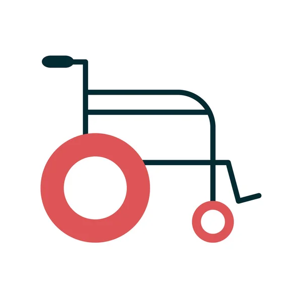 Rollstuhlsymbol Vektorillustration — Stockvektor