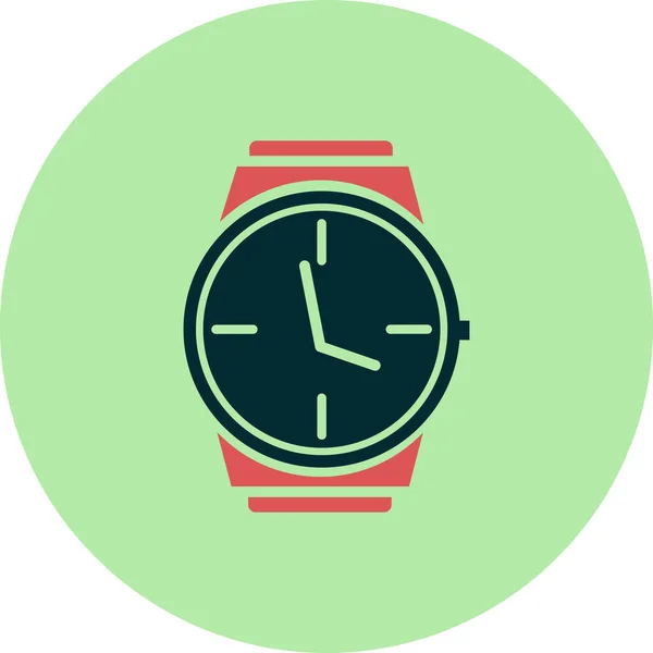 Ícone Relógio Relógio Pulso Ilustração Vetorial — Vetor de Stock