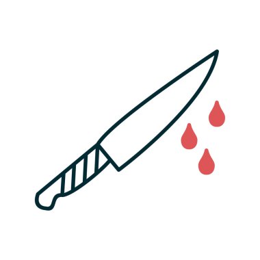 bıçak simgesi vektör illüstrasyonu