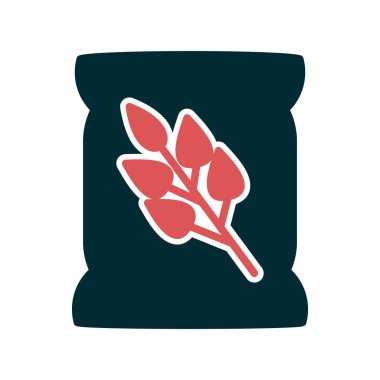 Tohum çantası simgesini, vektör çizim