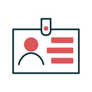 Kart simgesi, vektör illüstrasyonu