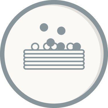 Top havuzu ikon vektör çizimi