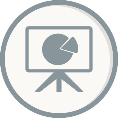 Pasta çizelgesi simgesi, vektör illüstrasyonu