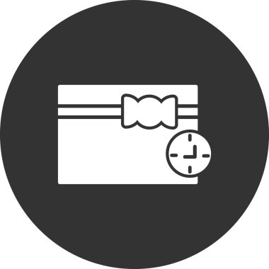 Saat simgesi vektör illüstrasyonu