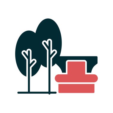 Bahçe ikonu vektör illüstrasyonu