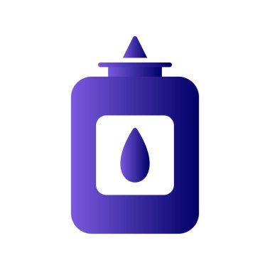 Göz damlası simgesi, beyaz arkaplanda izole edilmiş vektör 