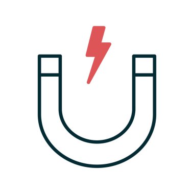 mıknatıs simgesi vektör çizimi