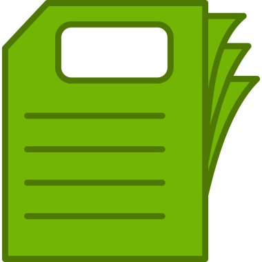 Kağıt, belge simgesi modada  