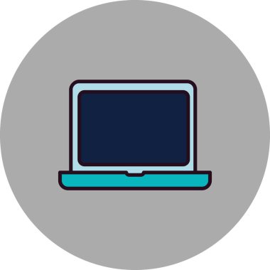 Bilgisayar. Web simgesi basit illüstrasyon 