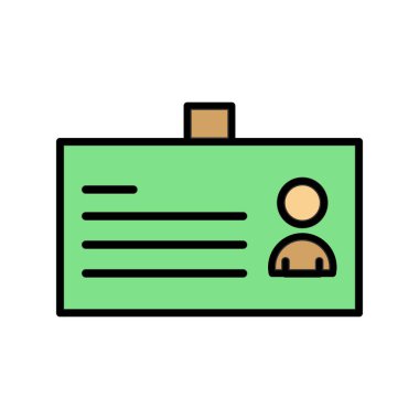 Kart simgesi, vektör illüstrasyonu