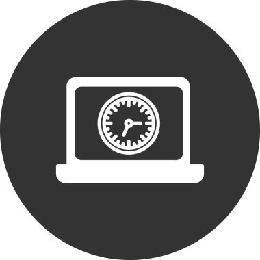 Laptop ekranı. Web simgesi basit tasarım