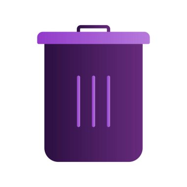 Çöp kutusu simgesi. özet çizimi  