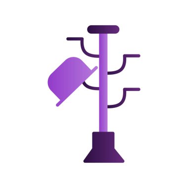 Hatstand simgesi, vektör çizimi