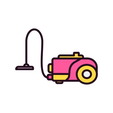 Elektrik süpürgesi ikonu. özet çizimi  