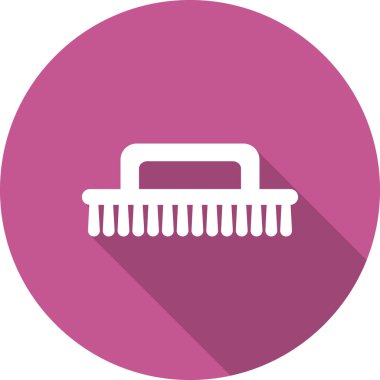 Temizlik fırça simge vektör çizim