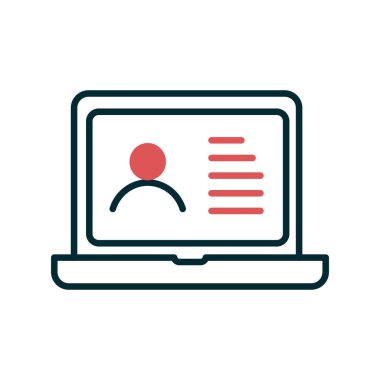 ícone de portfólio. ilustração vetorialPortföy simgesi. vektör çizim