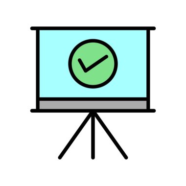 Keneli tahta. Web simgesi vektör illüstrasyonu