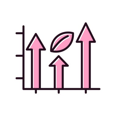 çizgi grafik simgesi, vektör çizim