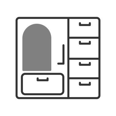 Dolap. Web simgesi basit tasarım 