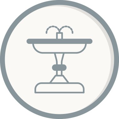 fıskiye ikonu vektör illüstrasyonu