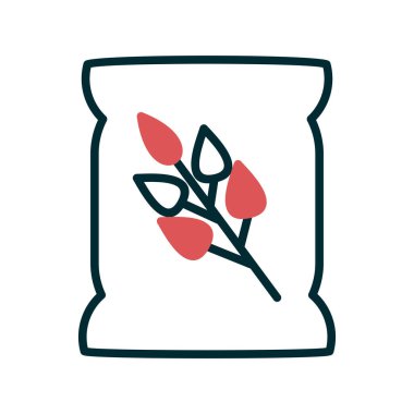 Tohum çantası simgesini, vektör çizim