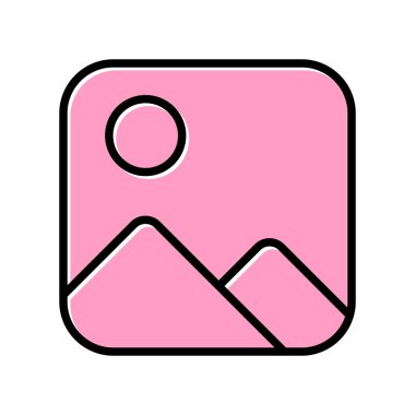 fotoğraf resim simgesi, vektör illüstrasyonu