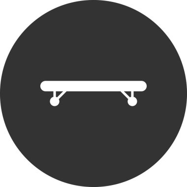 Kaykay simgesi, vektör illüstrasyonu