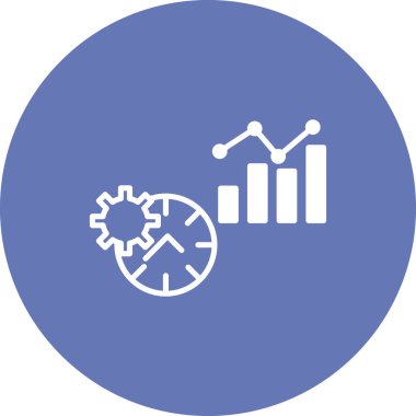 Zaman yönetimi simgesi vektör illüstrasyonu