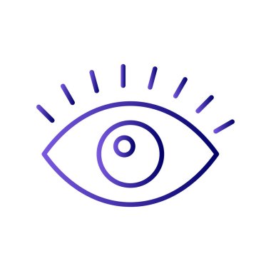 Göz simgesi, vektör illüstrasyonu