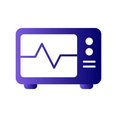 ECG İzleyicisinin vektör çizimi