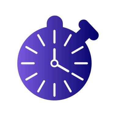 Kronometre simgesi, vektör illüstrasyonu