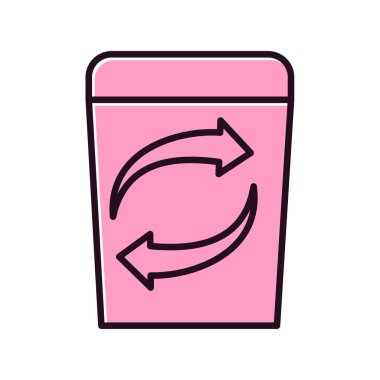 Geri dönüşüm simgesi, vektör illüstrasyonu