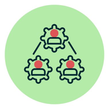 Ağ simgesi, vektör illüstrasyonu