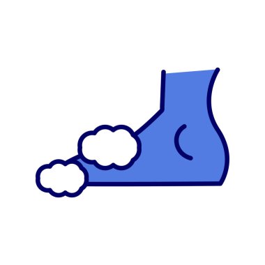 Ayak yıkamanın vektör illüstrasyonu