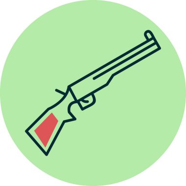 Silah. Web simgesi basit illüstrasyon 