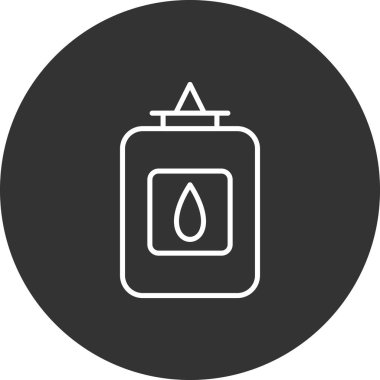 Göz damlası simgesi, beyaz arkaplanda izole edilmiş vektör 