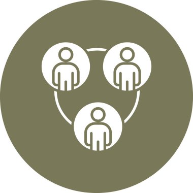 Ekip çalışması simge vektör çizim