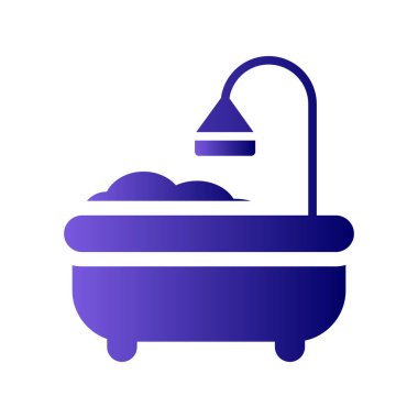 Küvet. Web simgesi basit tasarım 