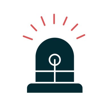 Siren simgesi, vektör çizimi