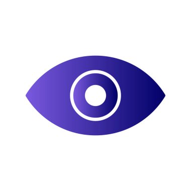 Göz simgesi, vektör illüstrasyonu