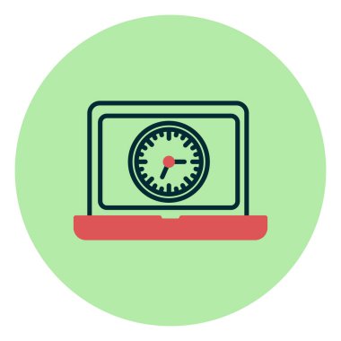 Laptop ekranı. Web simgesi basit tasarım